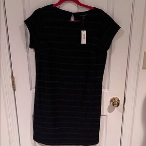 Gold sparkle stripe Mini Dress